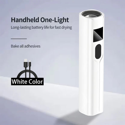 Portable Handheld UV Light for Gel Nails Mini UV Light for Gel Nails Cordless Rechargeable Mini Nail Lamp for Fast Curing Gel