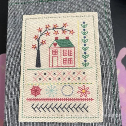 Embroidery Kit DIY Stitch Books Embroidery Sewing Books Linen Felting Handmade Needlework Sample Page Craft Learning Material