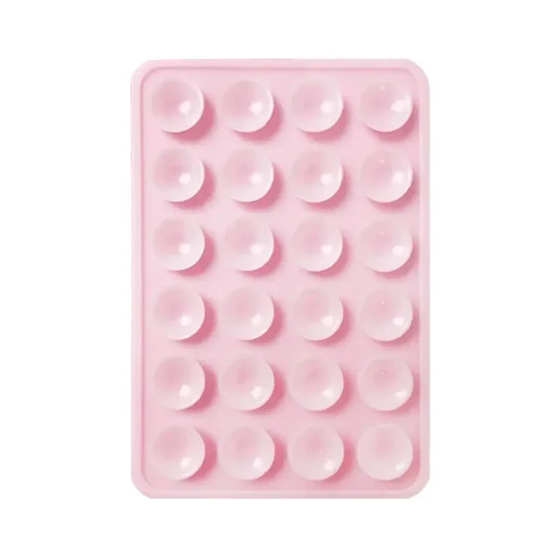 Silicone Suction Phone Holder Mat Multifunctional Suction Cup Wall Stand Square Anti-Slip Single-Sided Case Mount Back Sticker