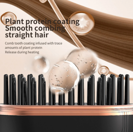 2025 New Mini Straightener Rechargeable Portable Hair Straightener Brush Anti-Scald Shell Cordless USB Charging Straighteners