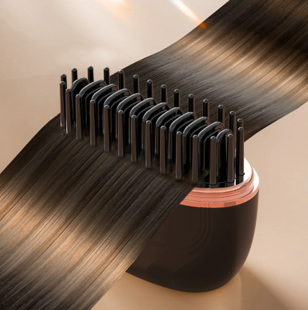 2025 New Mini Straightener Rechargeable Portable Hair Straightener Brush Anti-Scald Shell Cordless USB Charging Straighteners