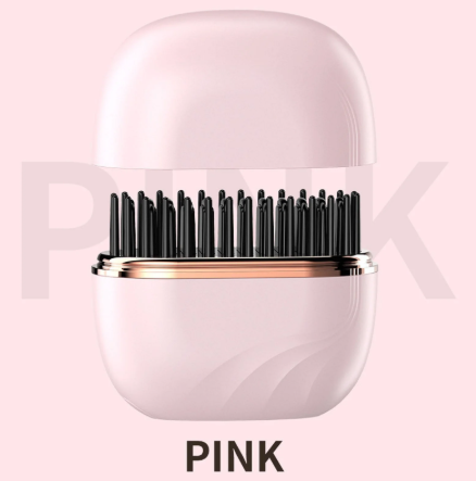 2025 New Mini Straightener Rechargeable Portable Hair Straightener Brush Anti-Scald Shell Cordless USB Charging Straighteners