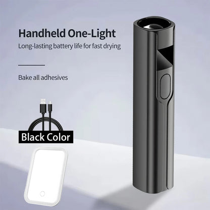 Portable Handheld UV Light for Gel Nails Mini UV Light for Gel Nails Cordless Rechargeable Mini Nail Lamp for Fast Curing Gel