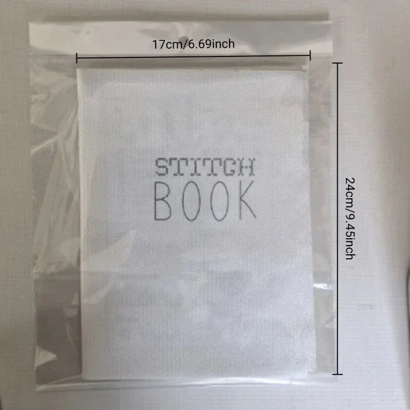 Embroidery Kit DIY Stitch Books Embroidery Sewing Books Linen Felting Handmade Needlework Sample Page Craft Learning Material