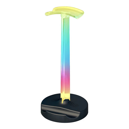 RGB Gaming Headphone Stand Glow Earphone Rack Dual USB Ports Desktop Display Bracket Headset Hanger For PUBG Computer Gamer